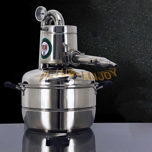 10-20L Moonshine Still Herb Essential Oil Brew Kit Alcohol Water Wine Distiller