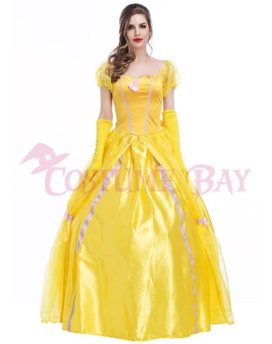 Damas Bella Durmiente y la Bestia Princesa Bella Doncella Príncipe Encantador Disfraz - Imagen 3 de 20