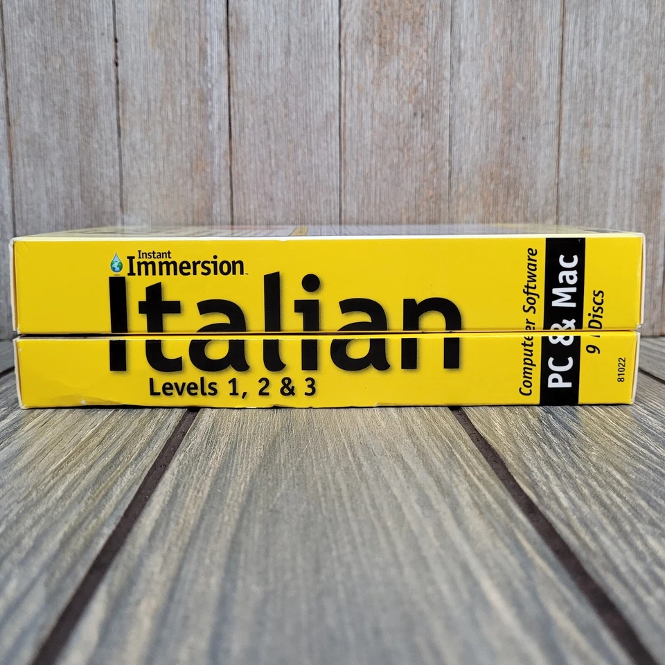 Instant Immersion Italian Level 1-2-3 Language Learning Program PC/Mac 9 CD-ROM - Image 4 of 4