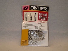 Owner XXX Strong Ni Spinnerbait Hooks, 1/0, 60 pack