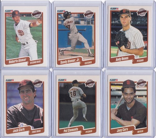 San Diego Padres 1990 Fleer Baseball Team Set 23 Cards - Picture 2 of 9