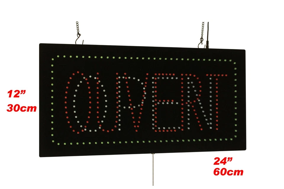 Ouvert & Open sign Neon Sign LED Open Sign Store Sign Business Sign Window Sign - Image 4 of 4