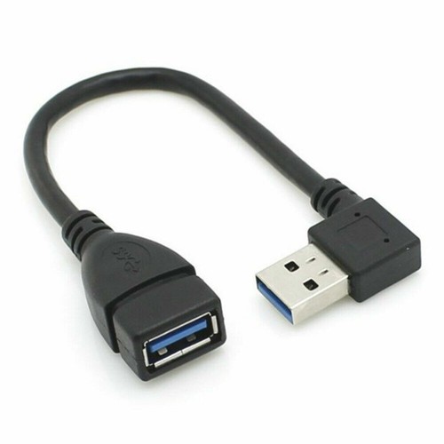 2x USB 3.0 Adapter Cable Left Right Up Down Angle Plug Data Power Extension AU - Picture 5 of 14