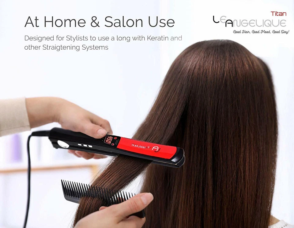 NEW Le Angelique Professional Straightener Flat Iron Titanium FREE SHIPPING - Image 4 of 4