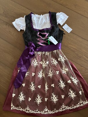 Dirndl von Edelnice Gr.38 schwarz beere