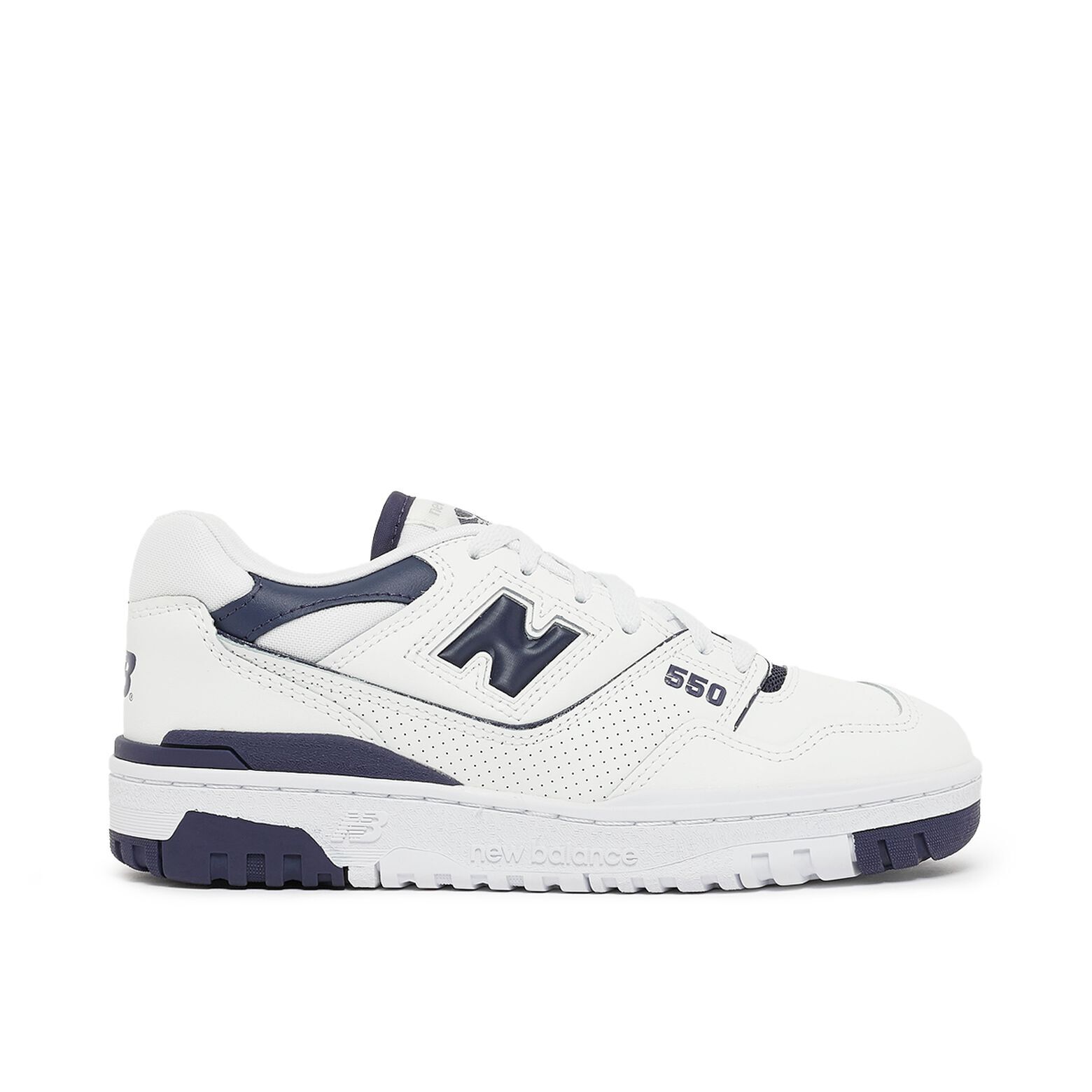 New Balance 550 Белые темно-синие фиолетовые Фиолетовые ретро кроссовки BBW550BA Женский размер