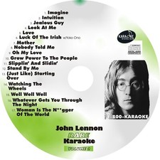 CUSTOM KARAOKE JOHN LENNON 17 GREAT SONG cdg CD G RARE HARD TO FIND  MORE V. 2
