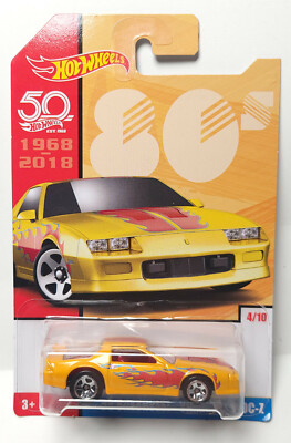 Hot Wheels Decades 80s '85 Camaro Z28 Iroc-z yellow | eBay