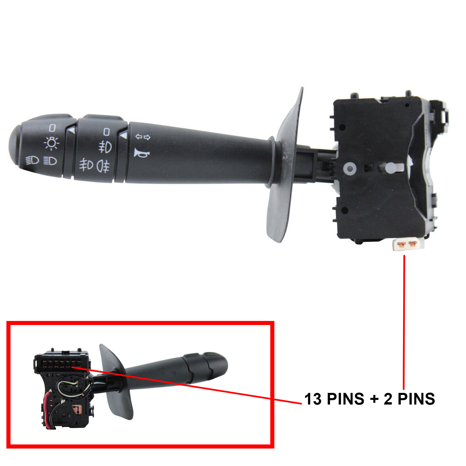 Commodo phare avec interrupteur antibrouillard et klaxon pour Kangoo 1