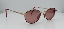 Vintage Charmant 8011 Brown Gold Oval Sunglasses FRAMES ONLY Japan