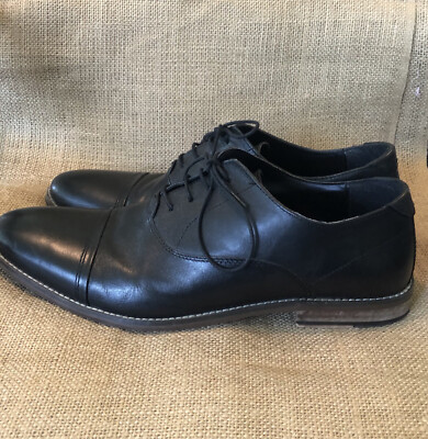 Mens 12 W Steve Madden Black Oxford casual Dress Laceup 