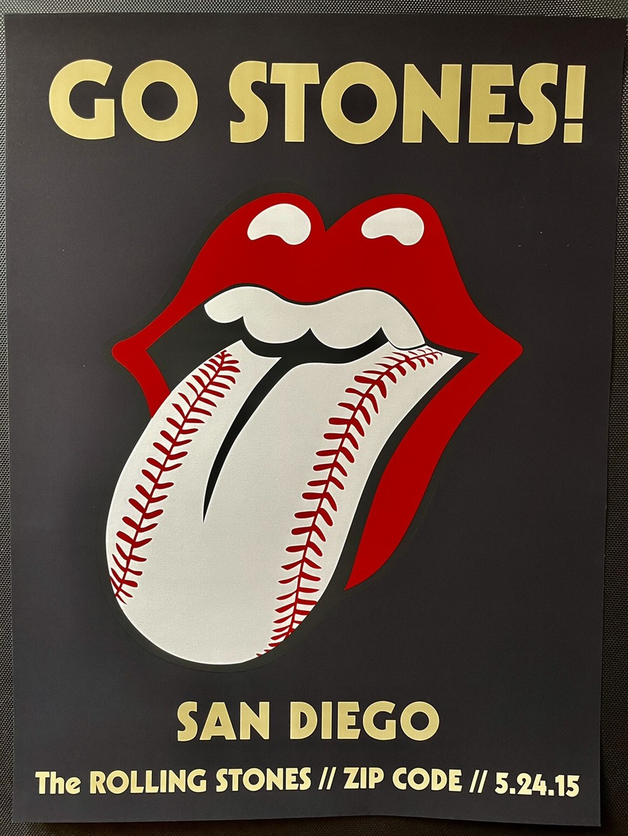 Rolling Stones 2015 Zip Code VIP Poster San Diego | eBay