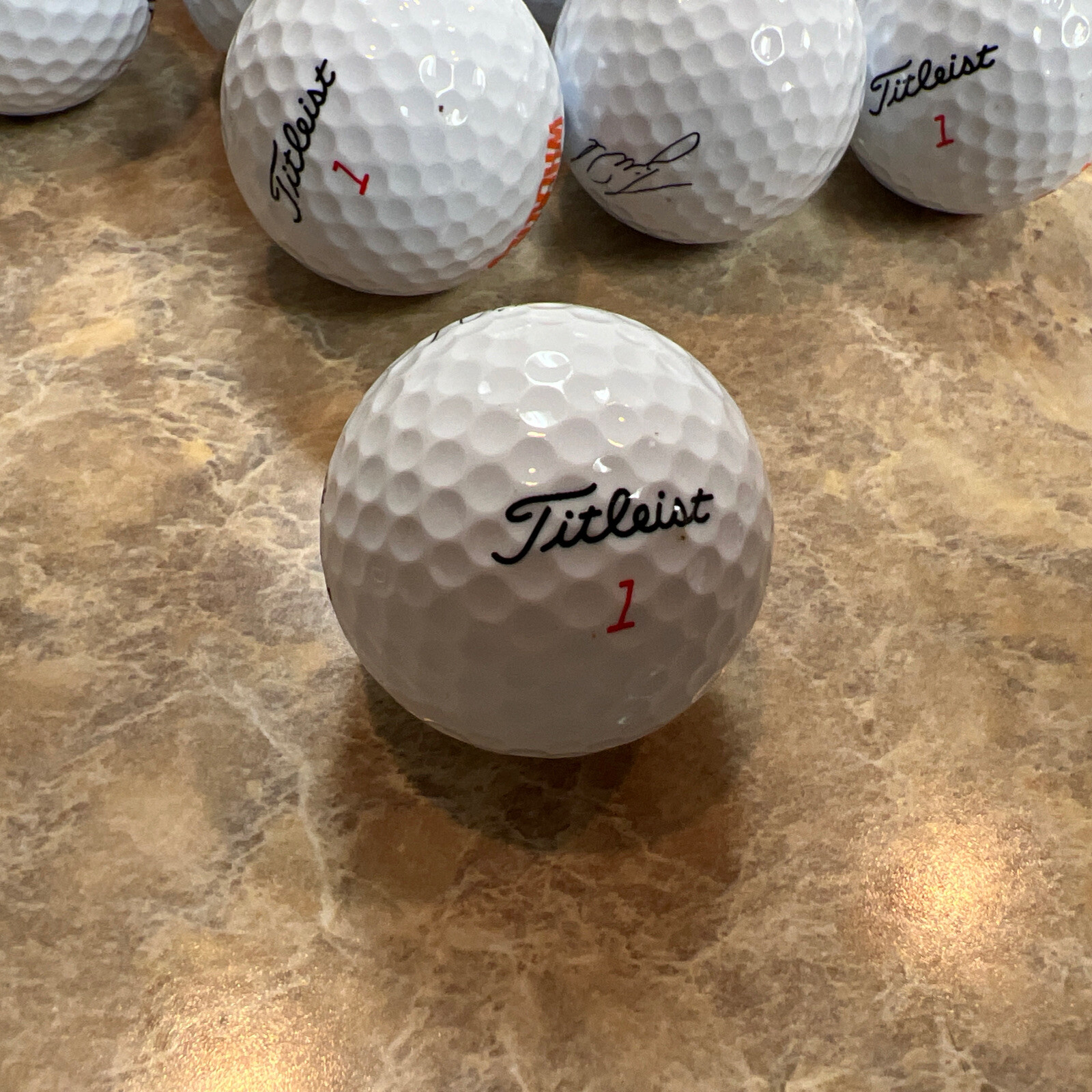 1 Dozen Tiger Woods Titleist Wheaties Printed Autograph Golf Ball 12