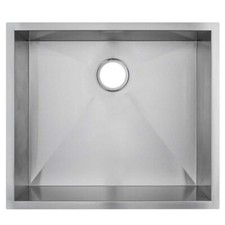 Handmade Undermount S. Steel 25 in. x 22 in. x 9 in. Single Bowl Kitchen Sink