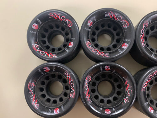 Epic Evolve Black Quad Roller Speed Skate 8 Wheels 95A 62mm x 42mm | Light Use - Picture 2 of 9