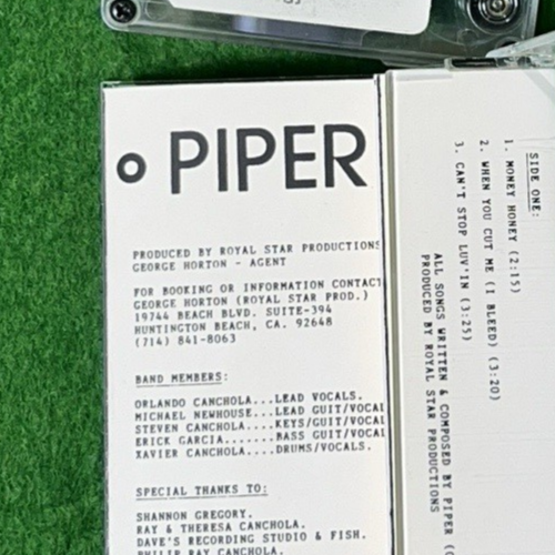 PIPER Nobody's Fool PROMO CASSETTE TAPE Huntington Beach ROCK Money Honey MY WAY - Bild 7 von 7