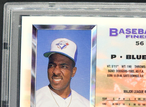 1993 Topps Finest Refractor #56 Juan Guzman Toronto Blue Jays PSA 8 NM-MT POP 35 - Picture 11 of 11