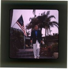 JOHN WAYNE 1976 Newport Beach home Rare Original 2.25 x 2.25 Camera Transparency