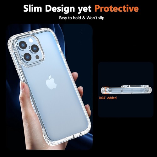 For iPhone 15 14 13 12 11 Pro Max Mini Soft Silicone Clear Cover Shockproof Case - Picture 6 of 20