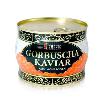 Lachskaviar Gorbuscha 400g Premium Lemberg Wildfang Caviar Икра красная горбуша 