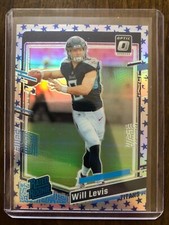 Will Levis 2023 Panini Donruss Optic Rated Rookie Blue Stars Holo Titans RAW
