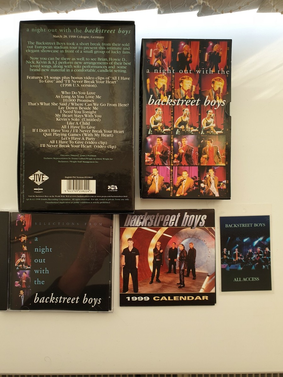 A NIGHT OUT WITH THE BACKSTREET BOYS LIMITED EDITION VHS VIDEO | eBay