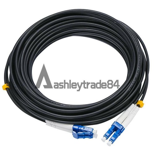 LC-LC UPC SM 9/125 5M Noir Câble Fibre Blindé Duplex Fibre Optique Patch Cord - Photo 4/13