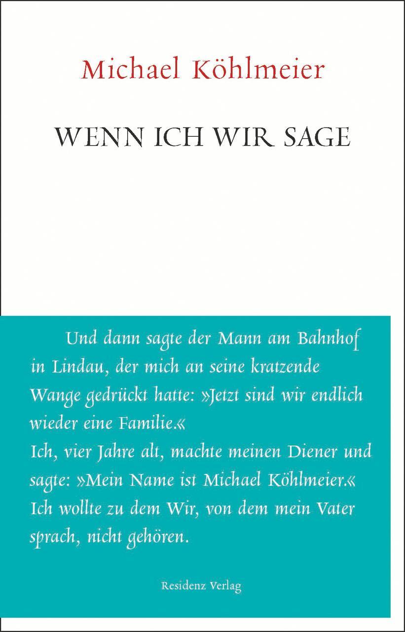 Thumbnail - Wenn Ich Wir Sage - Michael Köhlmeier - 9783701734849