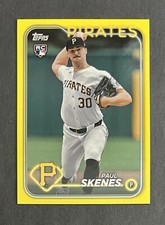 🚨💥🏴‍☠️PIRATES🏴‍☠️💥🚨2024 Topps Update YELLOW🥎Paul Skenes RC