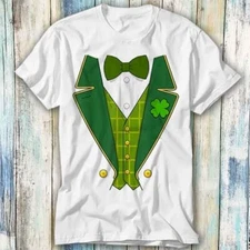 Irish Leprechaun Costume Tuxedo St. Patrick T Shirt Meme Gift Top Tee Unisex 843