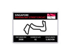 Singapore Formula One F1 Grand Prix Race Track Circuit Fridge Magnet