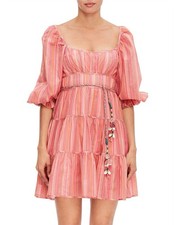 💗 BNWT Zimmermann Bonita Long Sleeve Mini Dress Size 1 💗