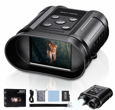 Night Vision Goggles 4K Binoculars w/ Screen IR Digital Camera 32GB Open Box