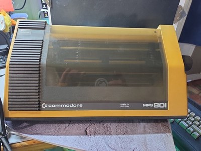 Vintage / Retro Commodore MPS-801 Dot Matrix Printer  UNTESTED -POWERS ON. 