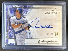 2025 Topps Museum Collection Paul Molitor Showpieces Auto Gold #/10 Brewers