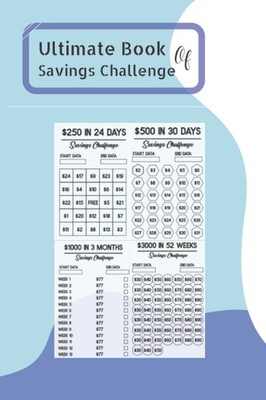 Ultimate Book of Savings Challenge 120 Pages Money Savings Challenges Book, $...