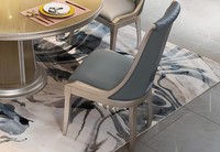 Luxus Stuhl Esszimmer Polster StüHle Sessel Fernseh Echtholz Sitz Lehnstuhl Neu