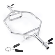 Uimoso Hex Trap Bar for Deadlifts, Squats, Shrugs with 2in Textured Grip
