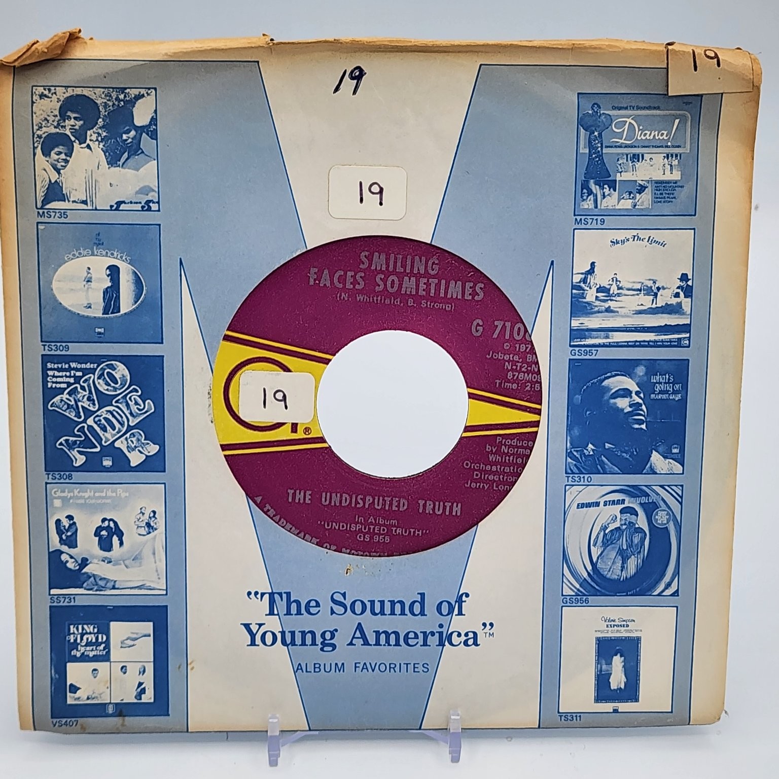 The Undisputed Truth – Smiling Faces Sometimes 7" Single 1971 Gordy Soul 45 RPM