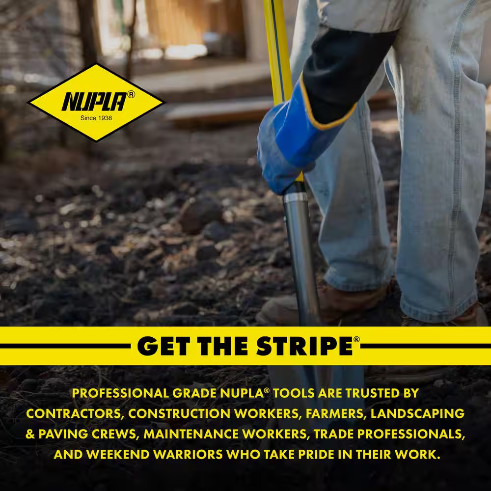 48 In. Classic Fiberglass Trenching Shovel with Heavy-Duty V-Type Steel Blade an