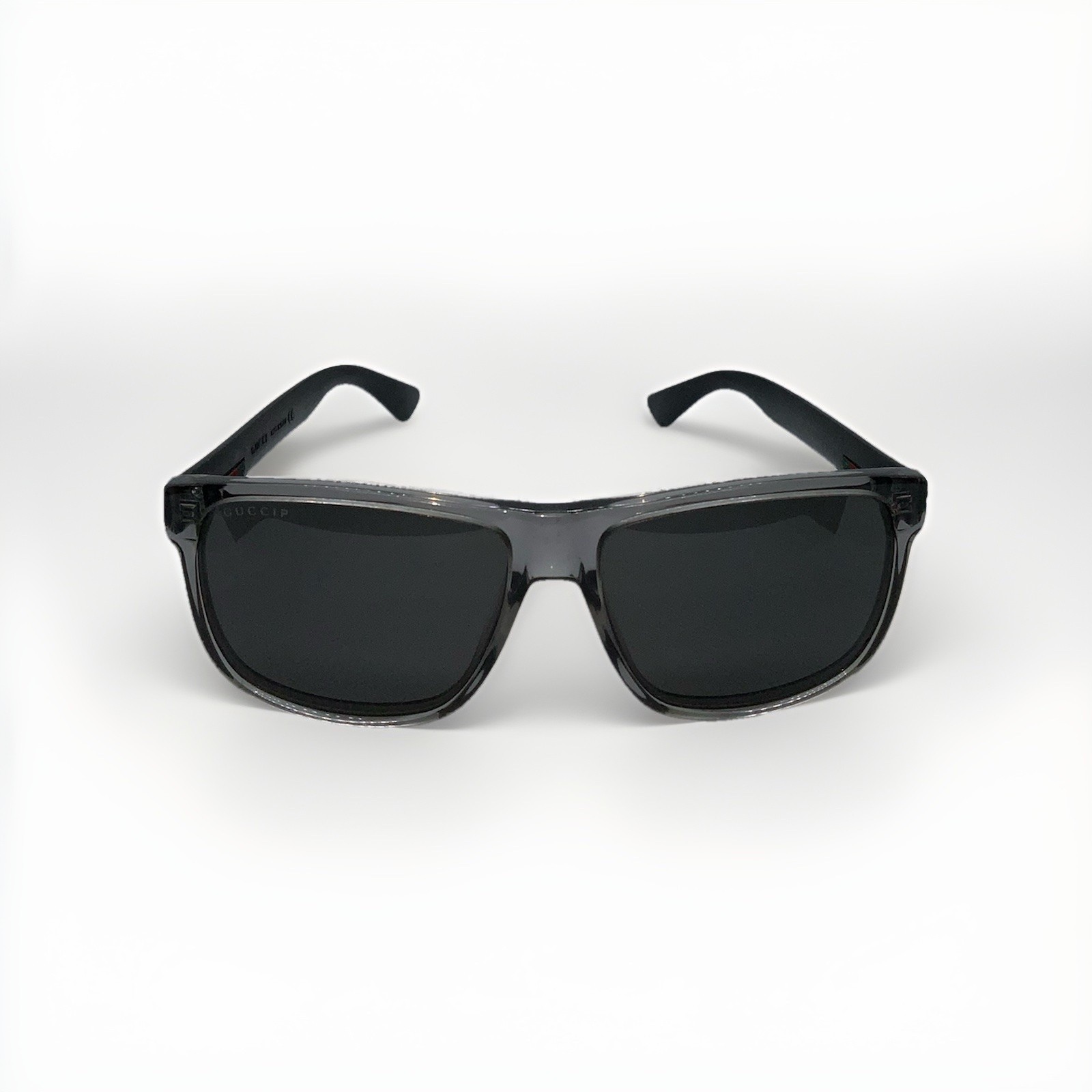 Gucci GG0010S 004 Rectangular Sunglasses Smoke Gr… - image 1