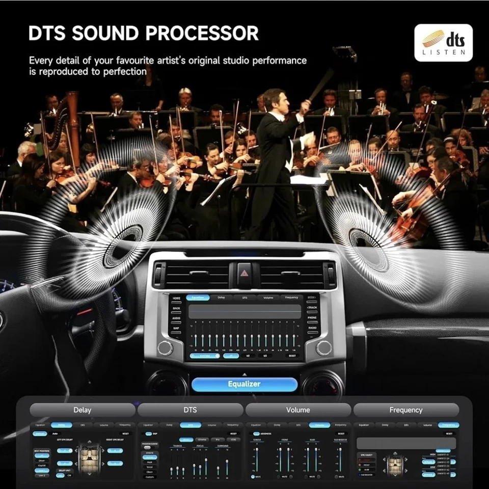 QLED Dasaita Toyota 4Runner 2010-2023 Apple CarPlay/Android Auto, GPS/4G LTE, - Image 4 of 4