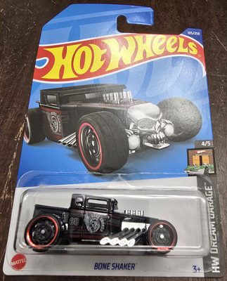 Hot Wheels 2022 Bone Shaker Black HW Dream Garage #4/5 (Lot of 1