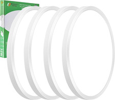 4PK 15.8 Inch LED Flush Mount Ceiling Light, 32W, 3480LM, 3000K/4000K/6000K CCT