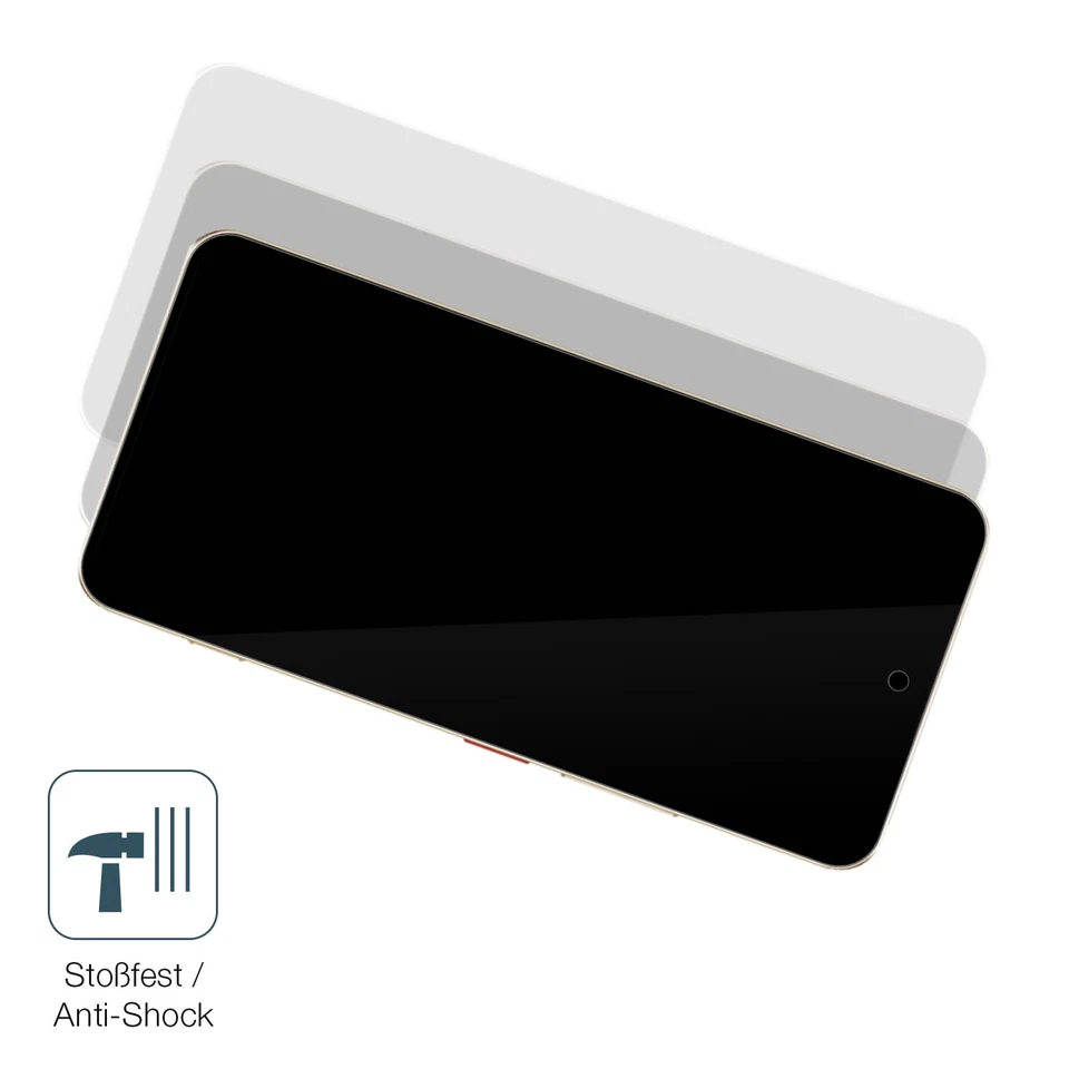 2x Schutzfolie für ZTE Nubia Focus 2 Ultra 5G - Anti-Shock 9H Folie dipos Glass - Bild 4 von 4