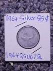 1964 canadian quarter - 80% silver coin