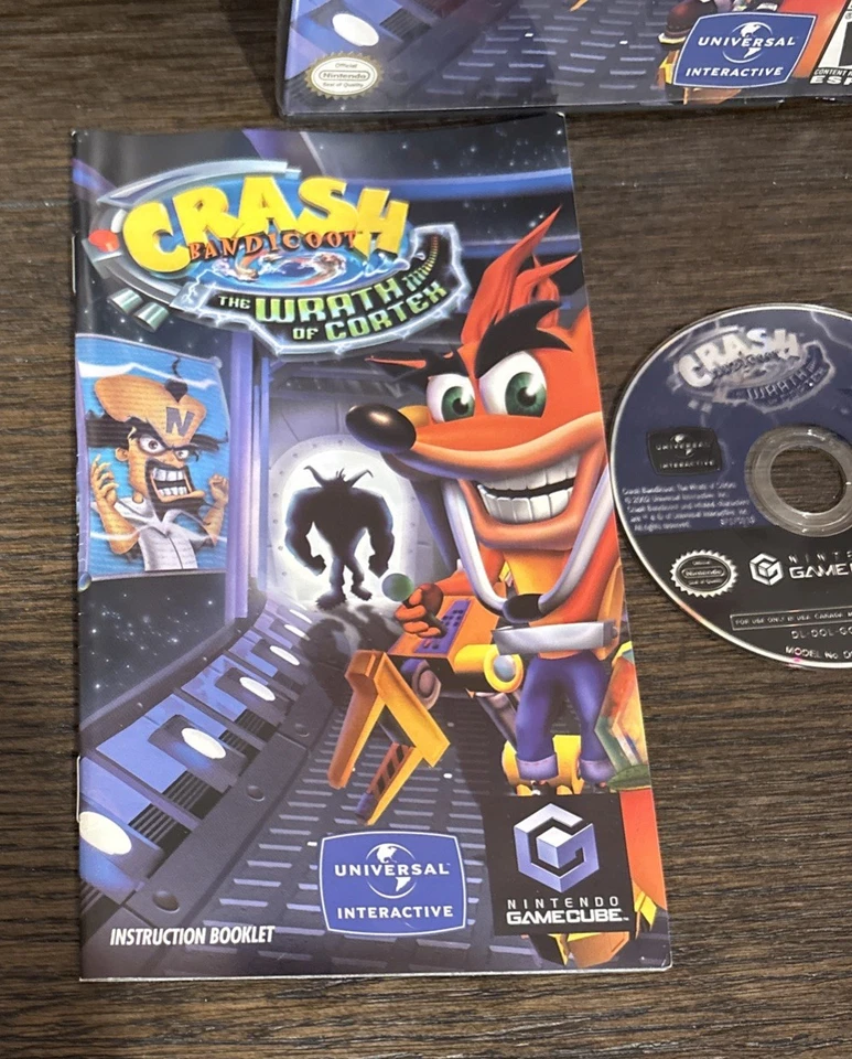 Crash Bandicoot The Wrath of Cortex (Nintendo GameCube, 2002) CIB D - Image 2 of 4