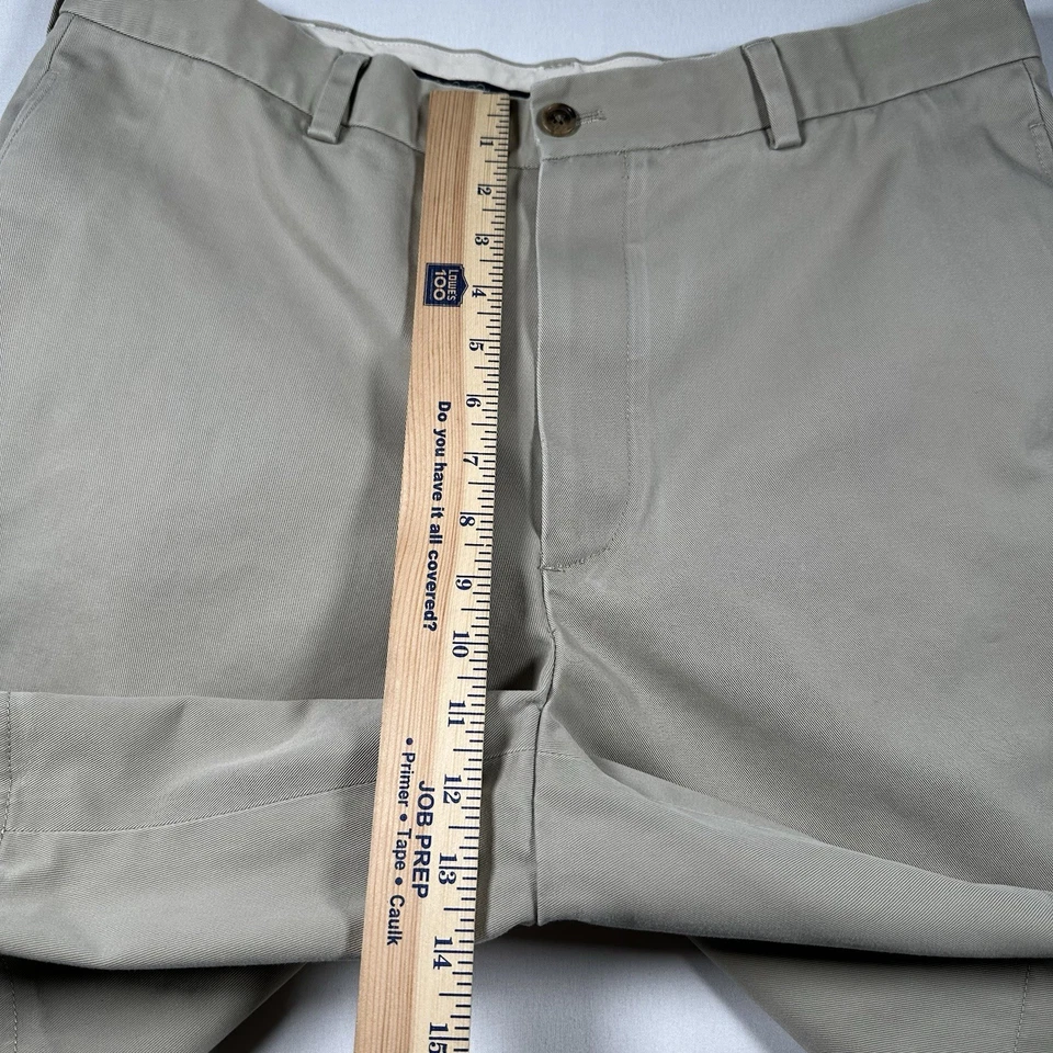 Pantalones Cortos Chinos Brooks Brothers Beige Frente Plano Para Hombre 36 Ligeros Golf Preppy Foto 4 de 4