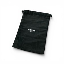 CELINE PARIS Moire Dust Bag Storage Luxury Drawstring Fabric Pouch 14" x 9" Logo