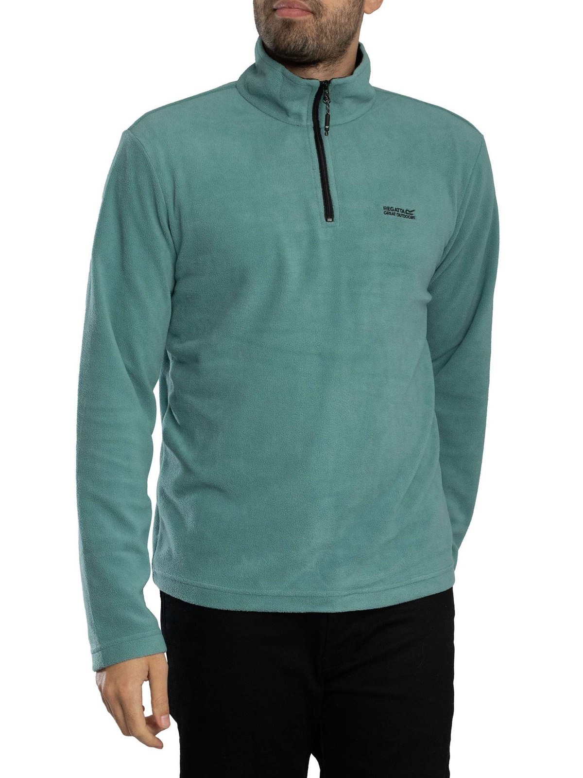 Regatta Mens Thompson Fleece Zip Sweatshirt Green 5390₽